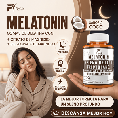 Melatonina + Melena de león x60 Und. (Gomitas)